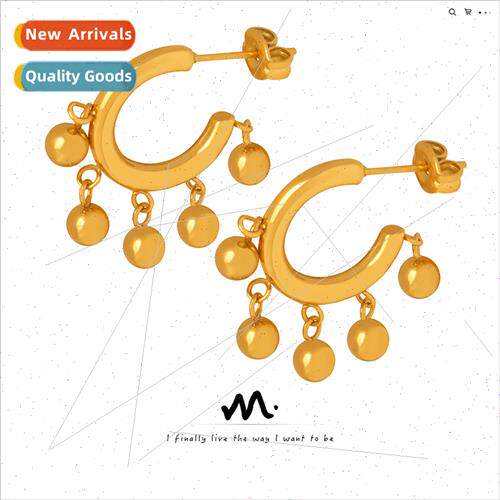 che feeling earrings Europe 2023 new tanium steel tassel ste
