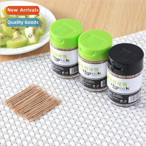 500pcs household carbonized bamboo toothpicks bamboo hygiene