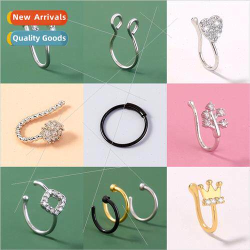 Europe nd U-shaped nose ring whout piercing nose stud pierci