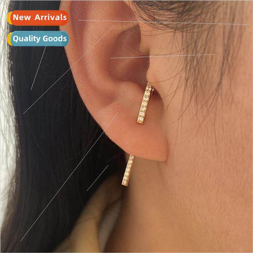 Fashion Europe Spl Colorful Gold Plated Earrings ins Earring