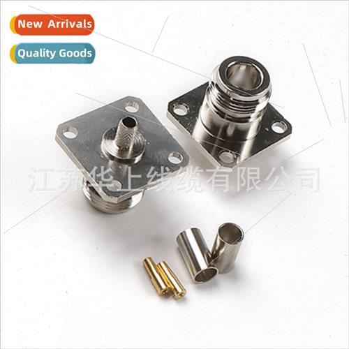 Pure Copper N-KF-3 4-Hole Flange 25x25 to RG58 50-3 Cable RF