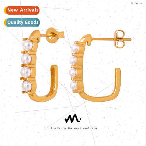 Europe new simple retro tanium steel gold-plated high-gloss