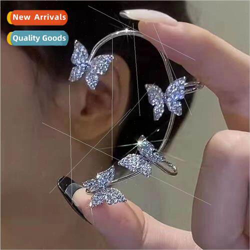 Butterfly ear hanging ear bone clip whout ear hole niche ear