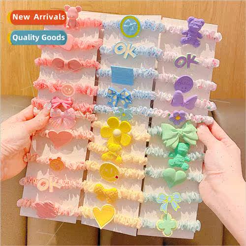 Candy Color Hair Ring Set Set Hair Tie HeadbLove Bear Hair R