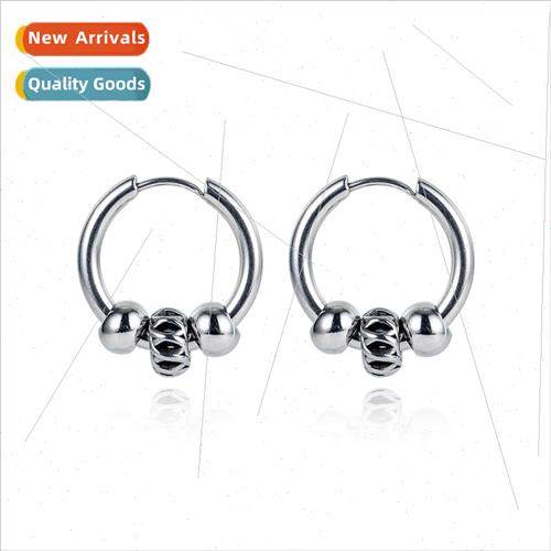 Koreaset popular beaded Stainless earrings students match ea