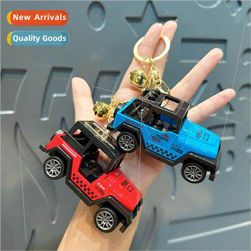 Creative colorful off-road jeep keychain mini small pendant