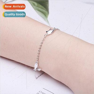 Koreasimple catfish bracelet female fresh Mori cute diamond