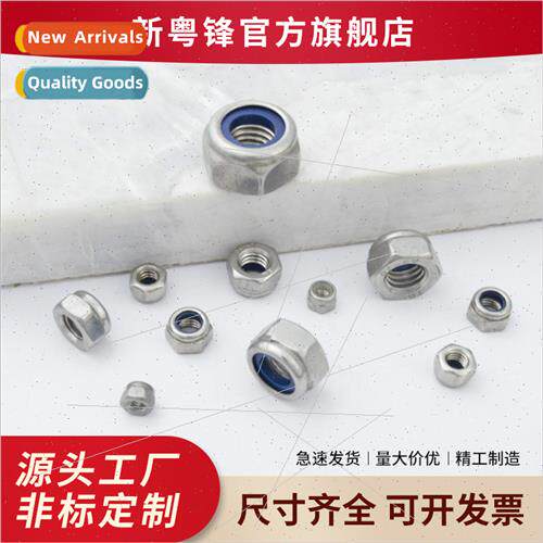 M3-M12 304 hexagonal self-locking nuts locking nylon jam nut