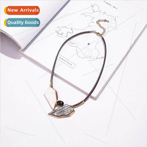 Europe popular necklace ethnic alien color collision diamond