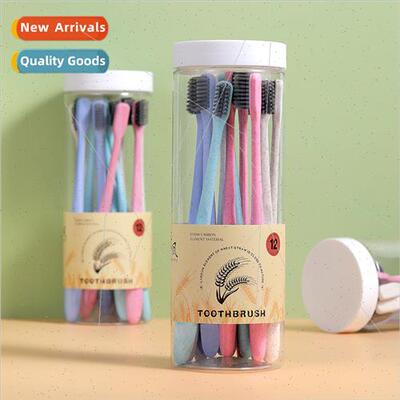 Adult anti-bacterial bamboo charcoal soft bristles toothbrus