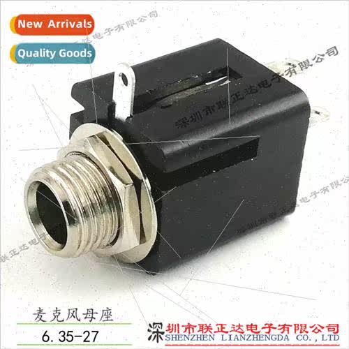 Threaded 6.35 Microphone Socket Weld-on Microphone Female Mo