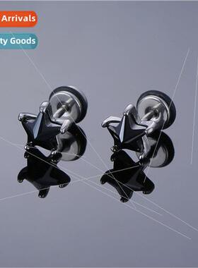 Europe punk tide men earrings stainless steel casting retro