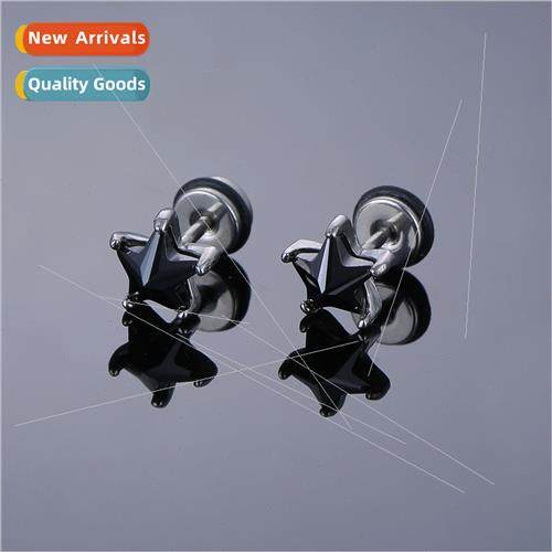 Europe punk tide men earrings stainless steel casting retro