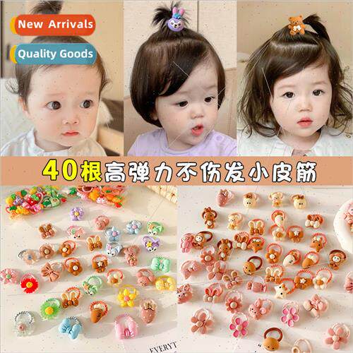 Children rubber bhair bheaddress girls baby hair tie leather