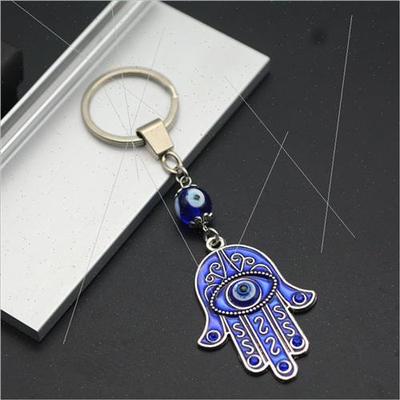 Europe Keychain Jewelry Turkey Blue Eyes Palm Keychain Beade