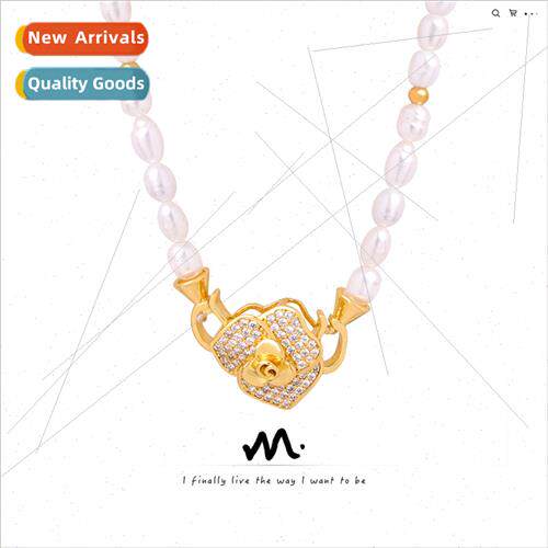 Europe new fashion copper pendant wh diamonds rose handmade