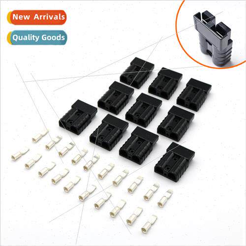 Black Forklift 50A 600V Connector Plug Bipolar Power Connect