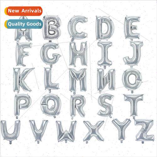 32 inch letters aluminum foil balloon medium silver wedding