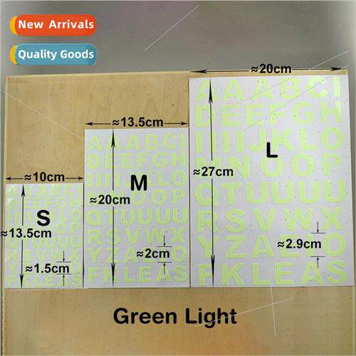 Glow-in-the-dark English letters fluorescent stickers car fl