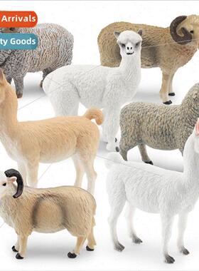 Farm animal sheep model baby alpaca sheep discus goat draft