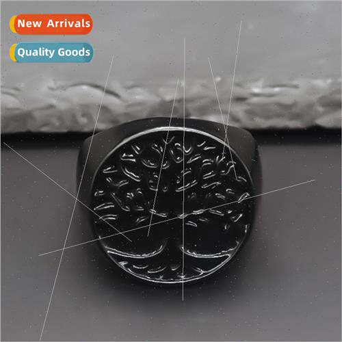 Round Ring Creative Tree fe Ring Chao Men Set Hand