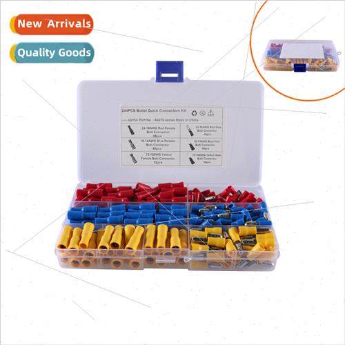 244pcs Bullet male female terminals Cold pressed terminals适