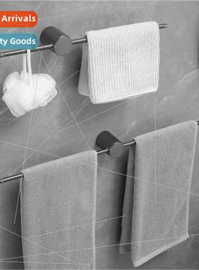 Brushed copper gunmetal gray towel rack bathroom minimalist