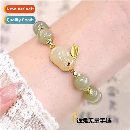 Money Rabb Infine Jade Rabb Bracelet Women che Natural Agate