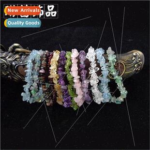 Crystal Crushed Stone Bracelet Tourmaline Aquamarine Garnet