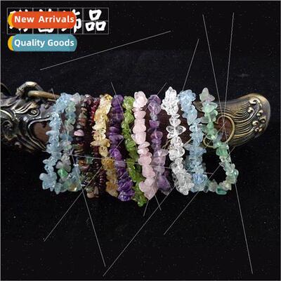 Crystal Crushed Stone Bracelet Tourmaline Aquamarine Garnet