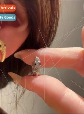 S925 silver needle Europe snake earrings earrings buckle nd