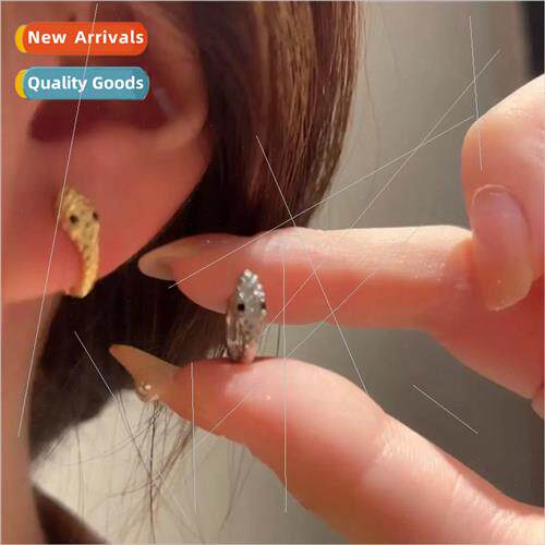 S925 silver needle Europe snake earrings earrings buckle nd
