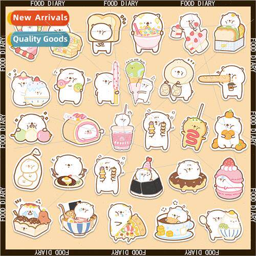 40 cartoon cute cute food bear funny stationery decoration c