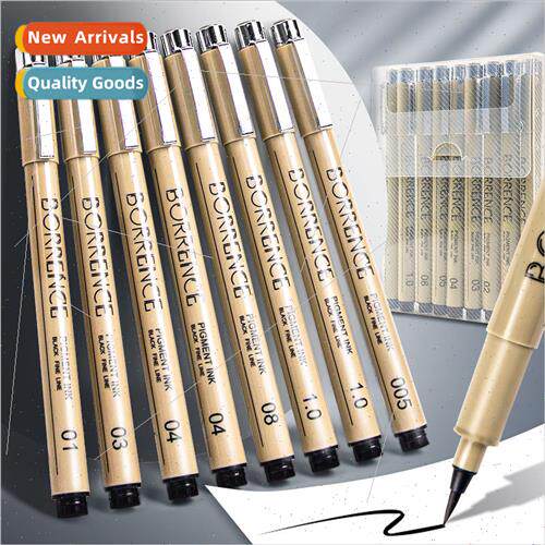 Inkable Syringe Pen Student Art Anime Black Brush Supplies A
