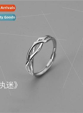 Anti Thai lver Vintage Aged 3 pcs Combination Stacking Ring