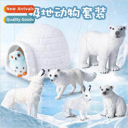 Polar Animals Big Igloo Set Polar Bear Arctic Rabb Arctic Wo
