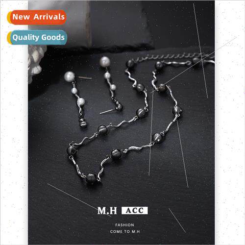 Copper beads irregular necklace women splicing matchy neckla