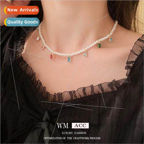 Electroplated pearl necklace fashion hundred matching collar
