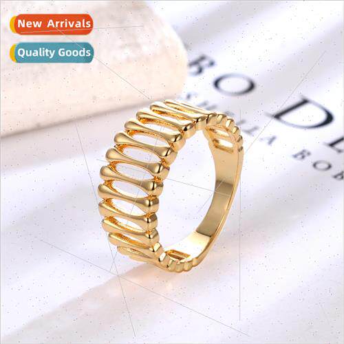 Europe simple metal wind tide people finger ring jewelry hje