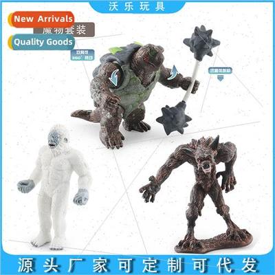 Mythological Monsters Battle Turtle Yeti Werewolf Western Ba