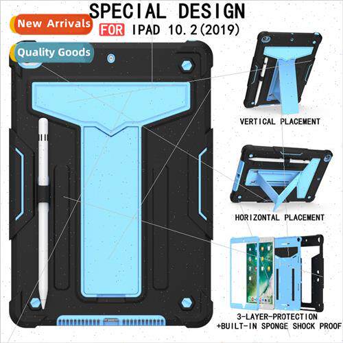 适用iPad 10.2 2019 2020 StDropproTablet Case Leather Case Ca
