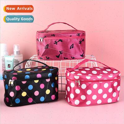 Women Alphabet Cosmetic Bag Colorful Fashion Four Square Tra