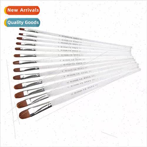 Transparent Frosted Wolf Hair Watercolor Oil Paint Brush Pig