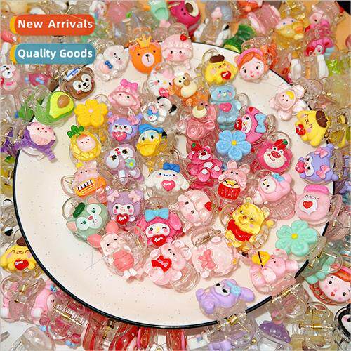 Korea cute sausage mouth plush star hair clips quirky girl h