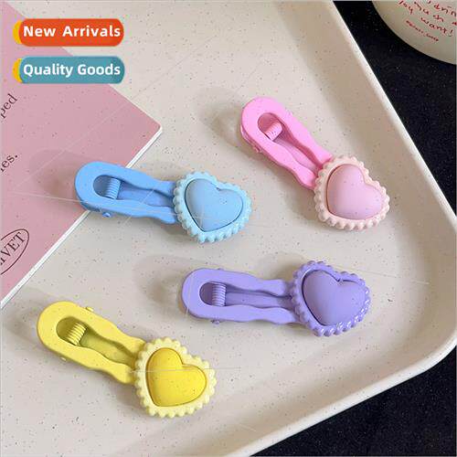 Dopamine candy color love duckbill clip light color bangs cl
