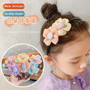 girls hair bands -slip wh teeth pressed hair flowers hairpin