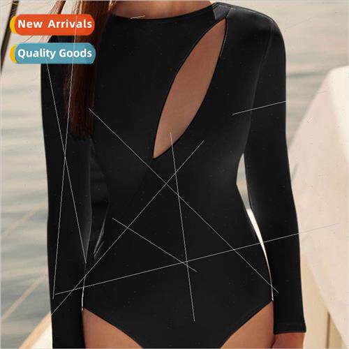 Dressmaking 23 New One-piece Swimsu Womens Long Sleeve Swims