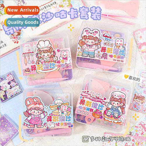 Children alien quicksgoo card set stickers girls toys goo ca
