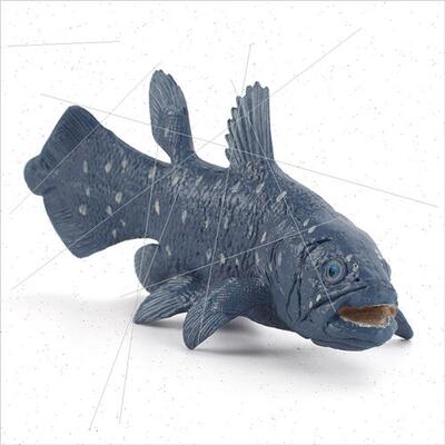 Prehistoric undersea creature spear tail fish model ancient