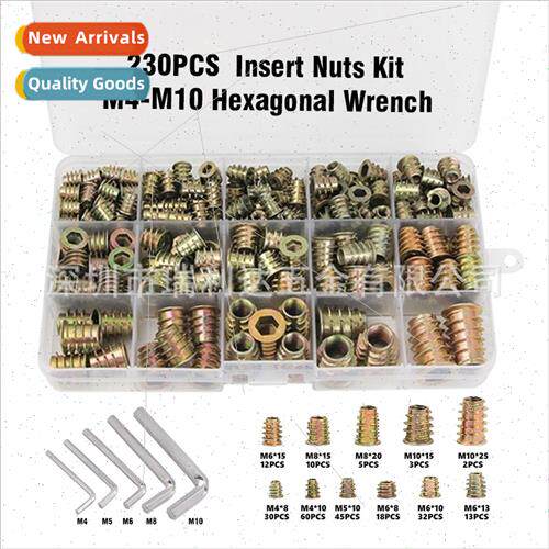 230pcs zinc alloy inner outer teeth wh meshed nuts set pre-b